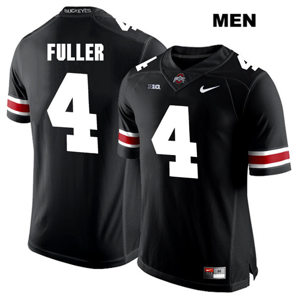 Ohio State Buckeyes Men's Jordan Fuller #4 White Number Black Authentic Nike College NCAA Stitched Football Jersey HD19C08NW